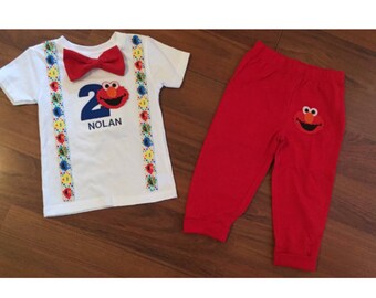 Elmo 2nd birthday, Elmo boy birthday outfit, Baby boy second birthday, Elmo party, Elmo smash cake