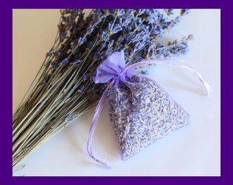 Set Of 4 Lavender Sachets – Pink Organza Bags – Ellasown USA Handmade