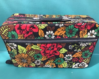 Vintage Floral Suitcase Free Shipping