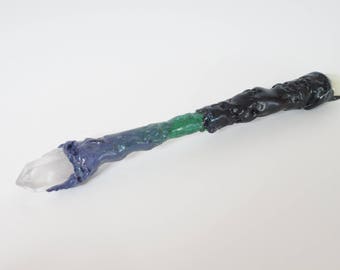 Maleficent Inspired Wand - Disney Collection - GLOW in THE DARK Crystal Magic Wand