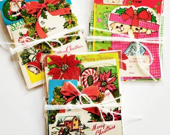 Vintage Christmas Gift Tags / Daily Planner / December / Junk Journal / Lot of 20