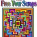 FREE YOUR SCRAPS, Free Your Mind, Rebel Rebel, Quibbling or Untouchable - Multi Sized Patchwork Quilt Pattern by Quilt-Addicts