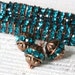 Blue Zircon Crystal Rhinestone Balls - Swarovsky Crystal Beads For Jewelry Making - 10mm Round Bling Balls - Copper Findings - CHOOSE AMOUNT