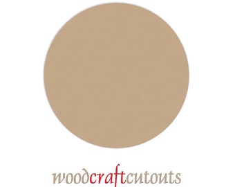 12 Inch Unfinished Wood Circle Discs Craft Cutout Shape- 1/4" thick. Smooth and Ready to Paint - MDF