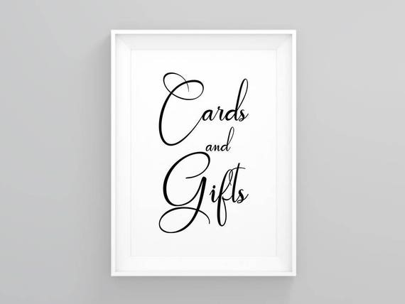 gift table sign template