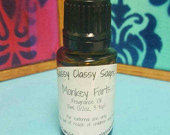 Monkey Farts Fragrance Oil 15 ml, 30 ml or 50 ml