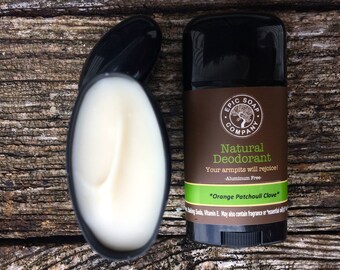 EPIC Natural Deodorant -Your armpits will rejoice-Gluten Free-Aluminum Free-Essential Oils-Fragrance Oils-