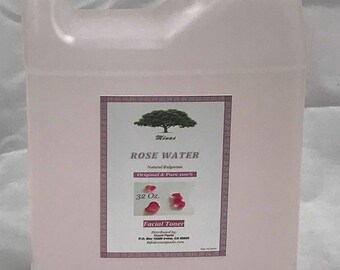 ROSE WATER Skin Facial Cleanser 32 Oz Bulgarian Floral Water Hydrosol