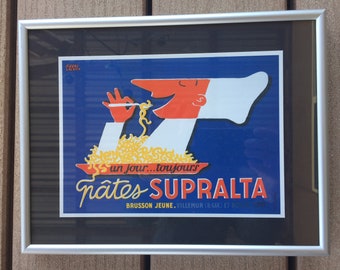 Vintage Postcard Framed "Supralta"
