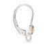 Sterling Silver 17.1x9.4mm 4.0mm Citrine ShorTuBez Leverback w/Ring - 1pr High Quality Leverbacks (6373)/1