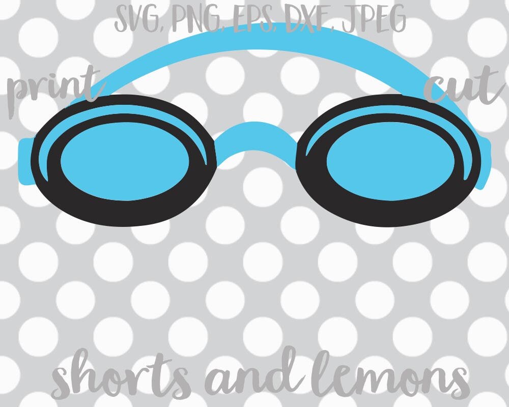 Download Goggles swim goggles Shorts and Lemons NOUNS Vector