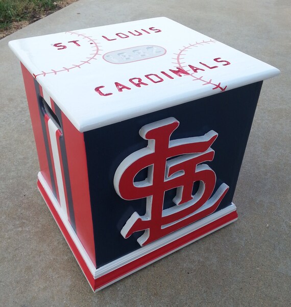 St. Louis Cardinals Inspired storage box Cardinals man cave