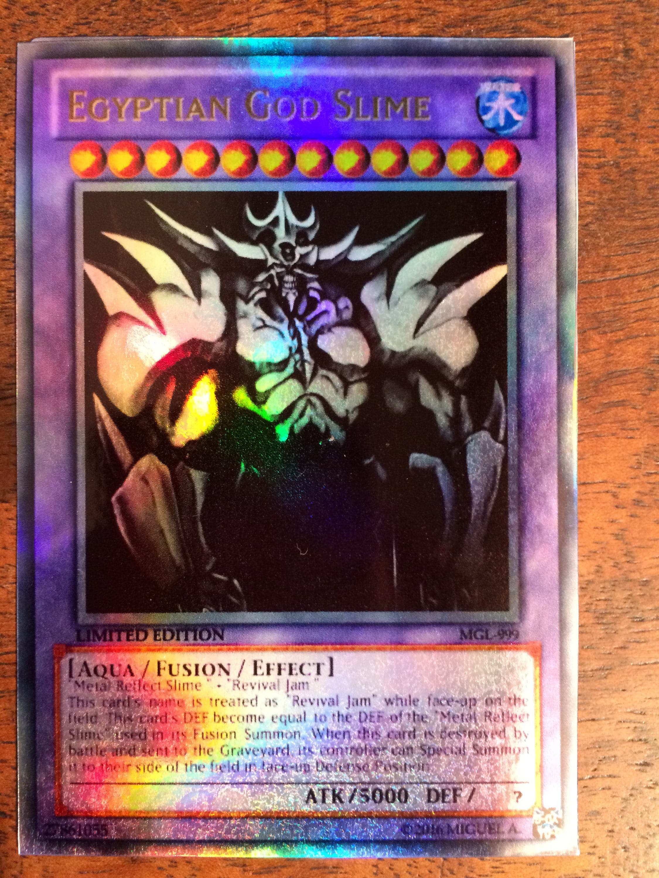 Egyptian god slime holo foil orica obelisk the tornentor