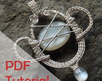 Trophy Pendant Tutorial, Wire Jewelry Tutorial, Instant PDF Download