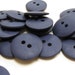 Plain Navy Blue Buttons 18mm 24 pieces