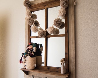 Pom Pom Garland / Super Bulky / Linen & Fisherman Garland