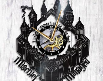Harry Potter Clock Marauders Map mischief managed harry potter decoration harry potter gift harry potter decor hogwarts harry potter nursery