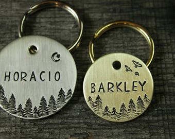 Dog name tag - custom made for your pet - Id tag Pet gift