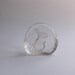 Crystal Bunny Clear Glass Zajecar Paperweight made in Yugoslavia