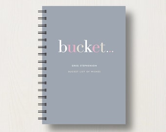 Personalised Bucket List Journal or Notebook