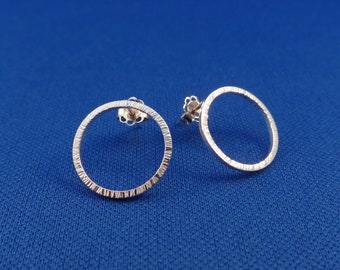 Elegant Earrings made of Sterling Silver Square Wire