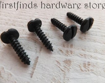 10 Pyramid Screws Black Iron Small Wood Metal Rustic Fastener Hinge Cupboard Cabinet Furniture Door Latch Decorative DESCRIPTION BELOW