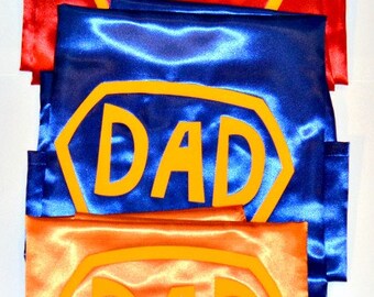 MOM or DAD Superhero Cape. Super Mom Cape. Super Dad Cape. Your Choice! Adult Superhero Cape. Mom Costume. Dad Costume. Dressup Play.