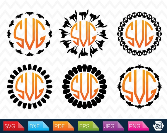 Download Circle Monogram Frame Svg Cat Circle Monogram Frames Svg Ghost