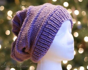Textured Slouchy Hat (knit)