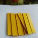20 PCS Yellow Leather bar drop, LBT05, DIY earrings, leather scrap, Leather drop, Leather earrings, Earrings material, diy craft supply