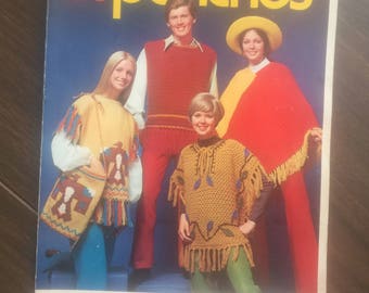 PONCHOS Knit & Crochet Columbia Minerva leaflet 2520