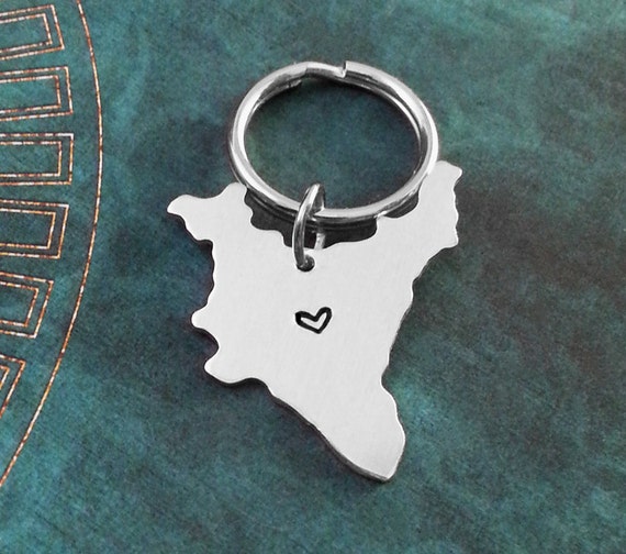 India Keychain India Keyring Country Keychain India Gift Long