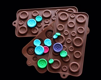 Silicone mold Cute as a Button