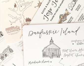 Custom Hand-Illustrated Map | Hand Calligraphy Map