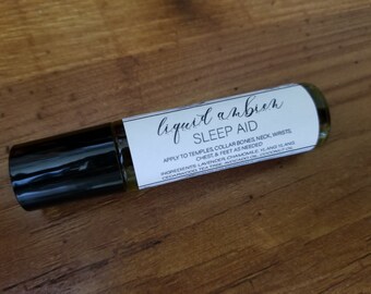 Liquid Ambien // Sleep Aid Essential Oil Roller Ball Blend // Sleep Aid // Natural // Essential Oils // Roll-on // Aromatherapy