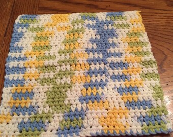 Crocheted Dishcloths Cool Breeze