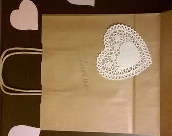 happybirthday with love craft paper bags-bags of paper craft