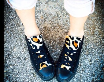 Leopard Print Converse Shoes