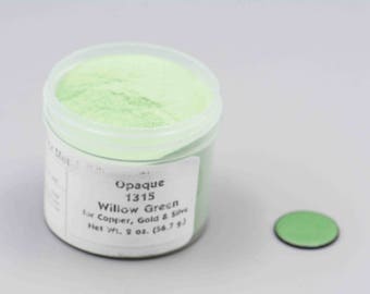 Thompson Enamel 1315 Willow Green Vitrearc Jewelry Enamel Gold Silver Copper 2oz Jar