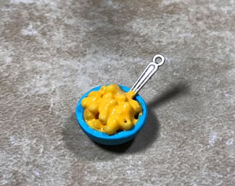 Mac and cheese charm necklace