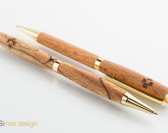 Meaningful gift. Wooden pen with history, unique pen from the beech wood of Partisan hospital Franja