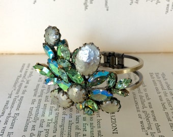 REGENCY Signed Vintage Brooch Bracelet, Repurposed Vintage