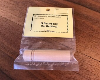 Vintage Needles in Wooden Container, IOP