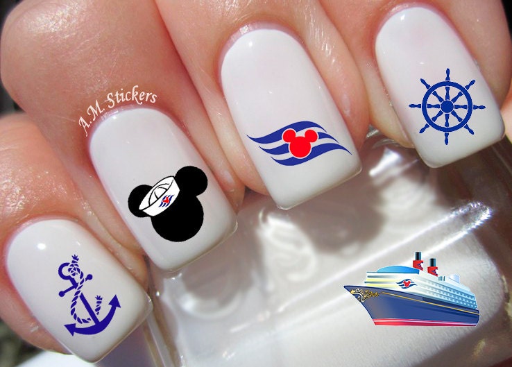 35 Disney Cruise Nail Decals 🔎zoom - 35 Disney Cruise Nail Decals