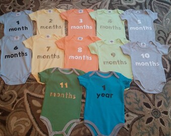 Baby's 1st Year Onesies (1 month-1 year)