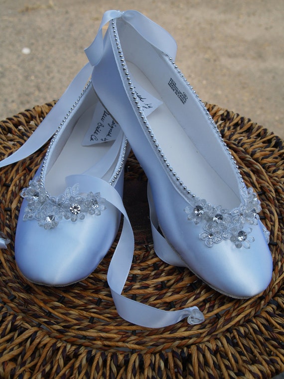 white ballet slipper shoes