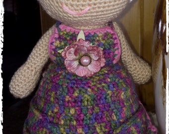 Dusty Rose- Crocheted Craft Organizer Granny