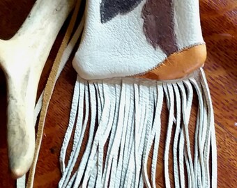 Handmade Leather Deerhide Bag