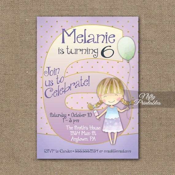 6Th Birthday Party Invitations 9