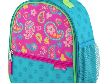 Personalized Girls Insulated Lunch bag, PAISLEY Lunch Box, Stephen Joseph PAISLEY Lunch Bag